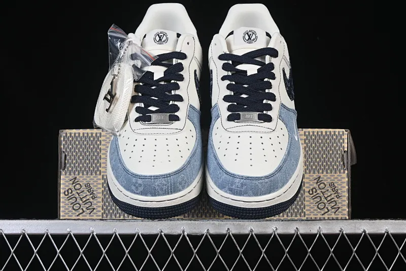 All Categories Nk Air Force 1 Air Force Series Nk Air Force 1 Low Air Force Low Nike Air Force 1'07 Low LV Joint Spliced ​​Denim Air Force One Low Casual Sneakers SC0601-556